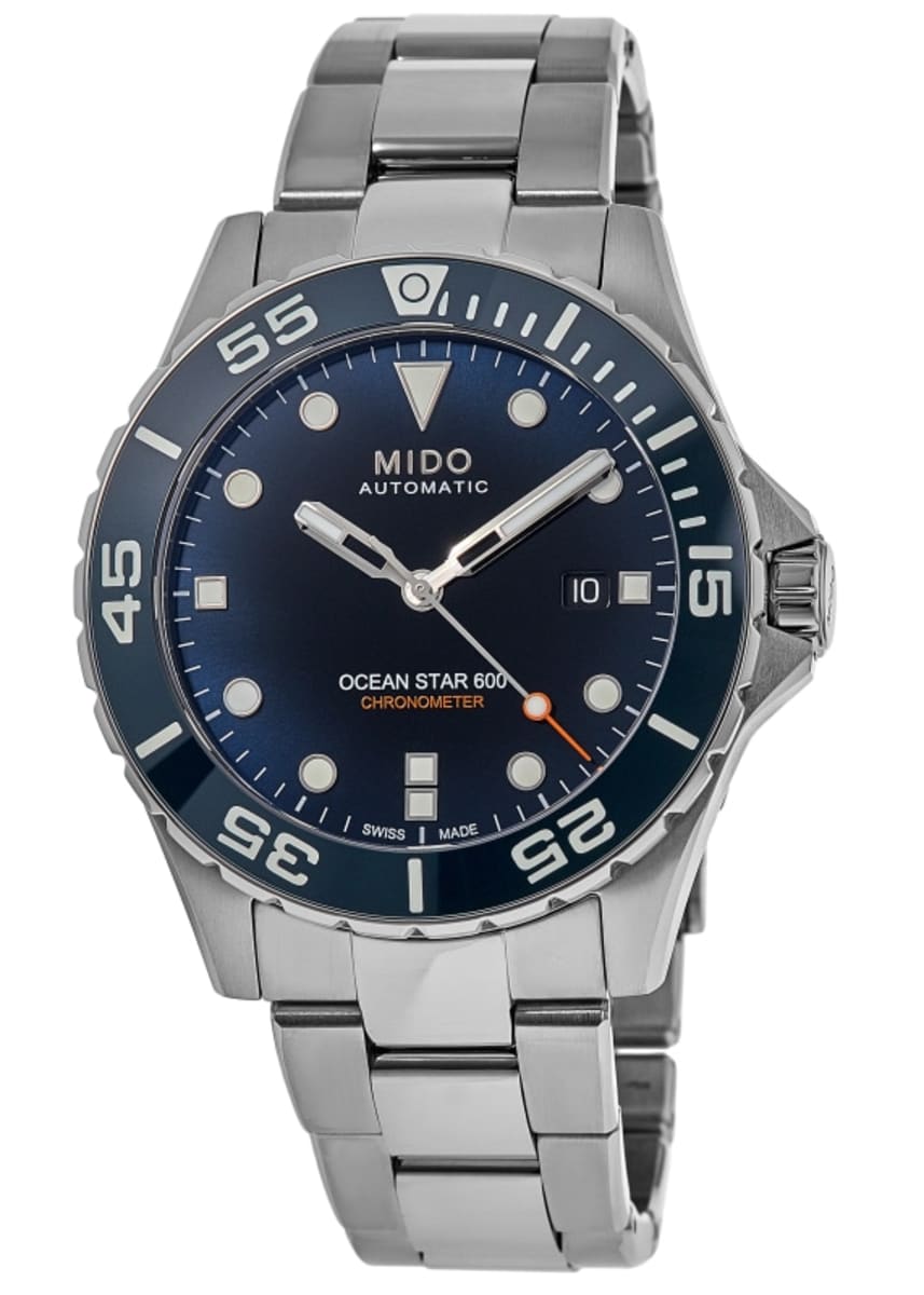 Mido Ocean Star 600 Chronometer Blue Dial Steel