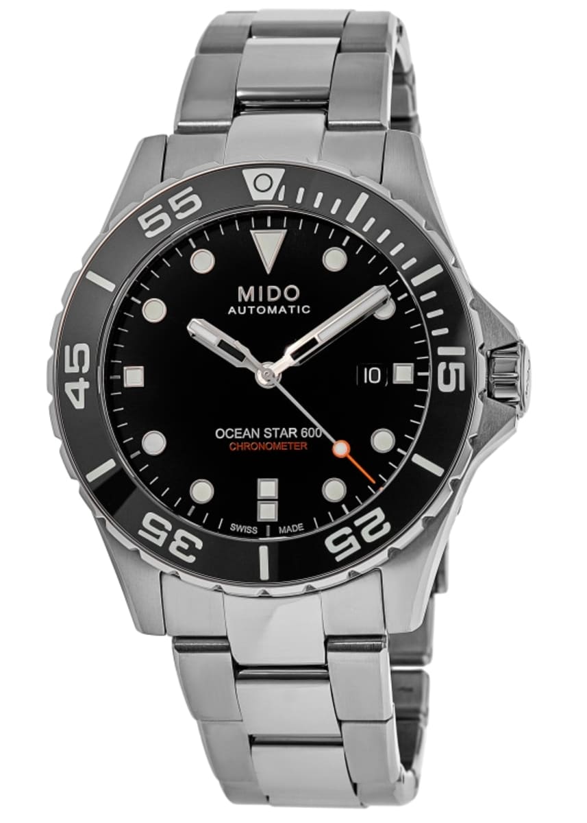 Mido Ocean Star 600 Chronometer Black Dial Steel