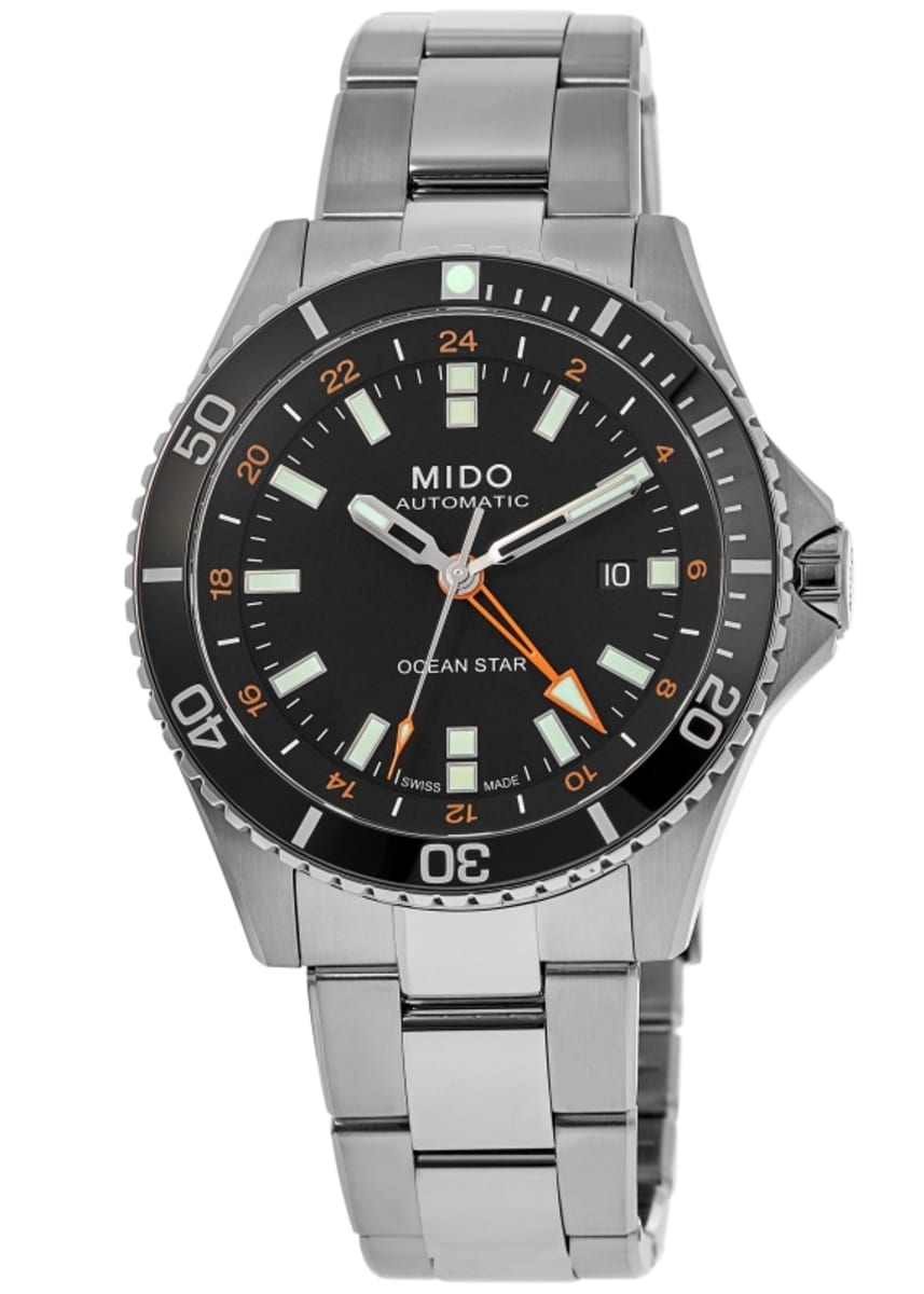 Mido Ocean Star GMT Black Dial Steel