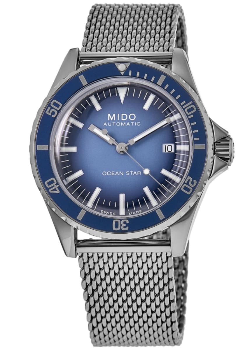 Mido Ocean Star Decompression Timer 1961 Blue Dial Steel