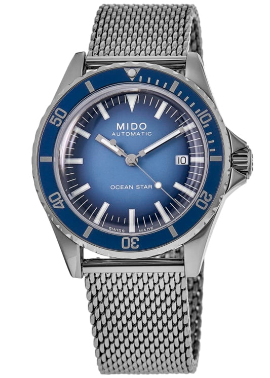 Mido Ocean Star Decompression Timer 1961 Blue Dial Steel