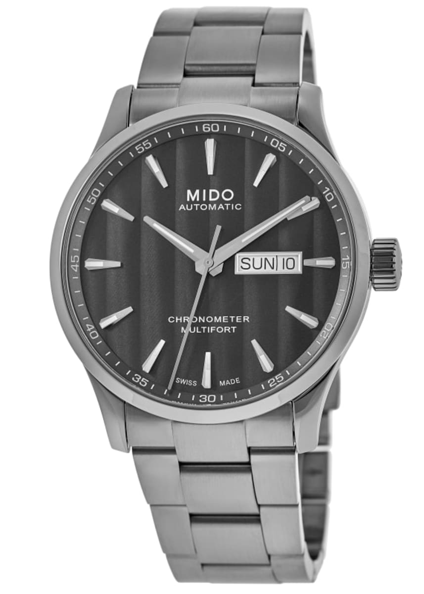 Mido Multifort Chronometer-1 Anthracite Dial Steel Bracelet