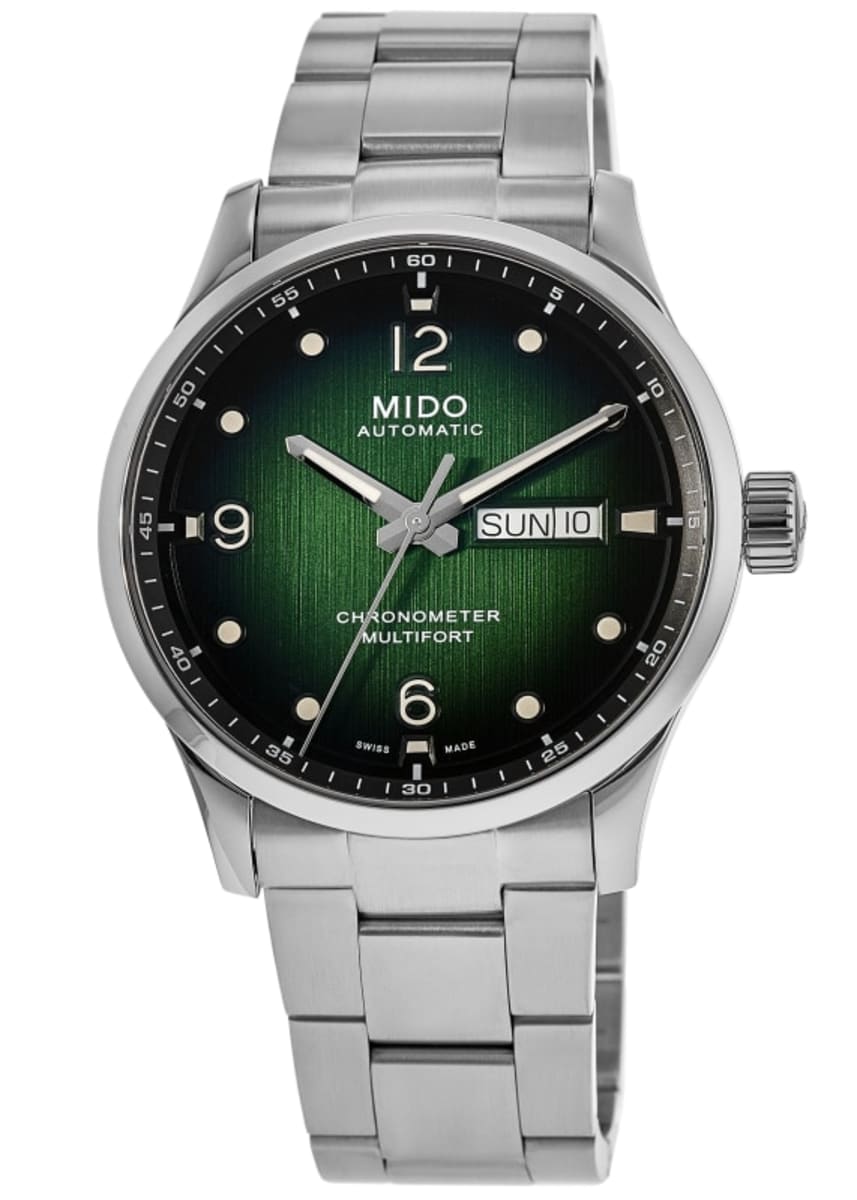 Mido Multifort Chronometer-1 Green Dial Steel Bracelet