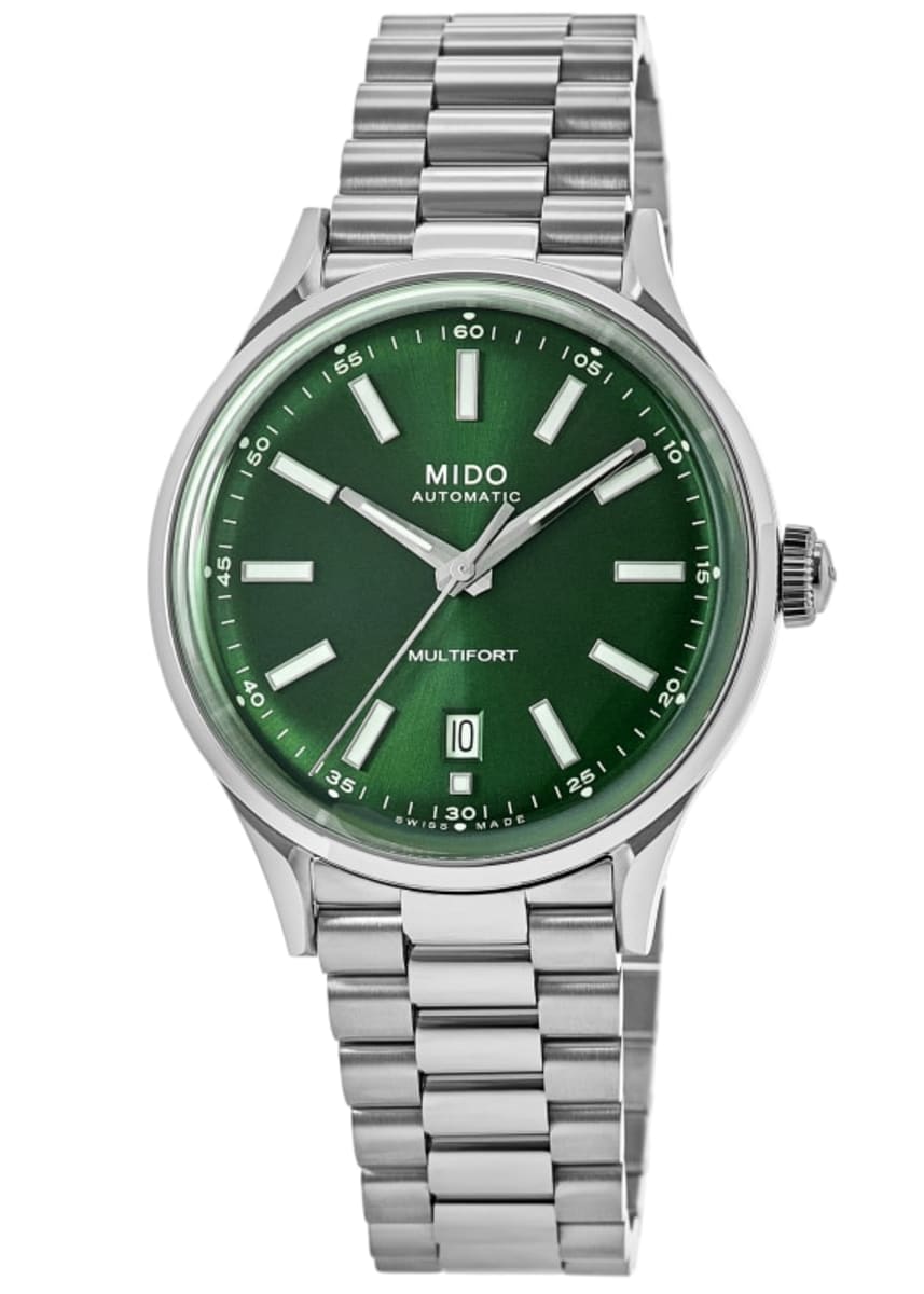 Mido Multifort Patrimony Green Dial Steel Bracelet