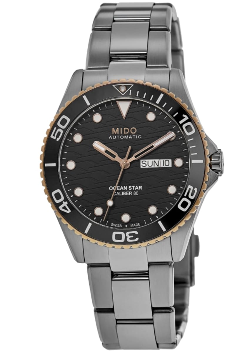 Mido Ocean Star 200C Black Dial Rose Gold PVD