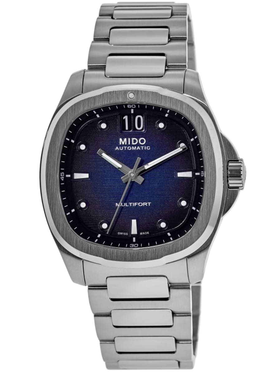 Mido Multifort TV Big Date Blue Dial Steel Bracelet
