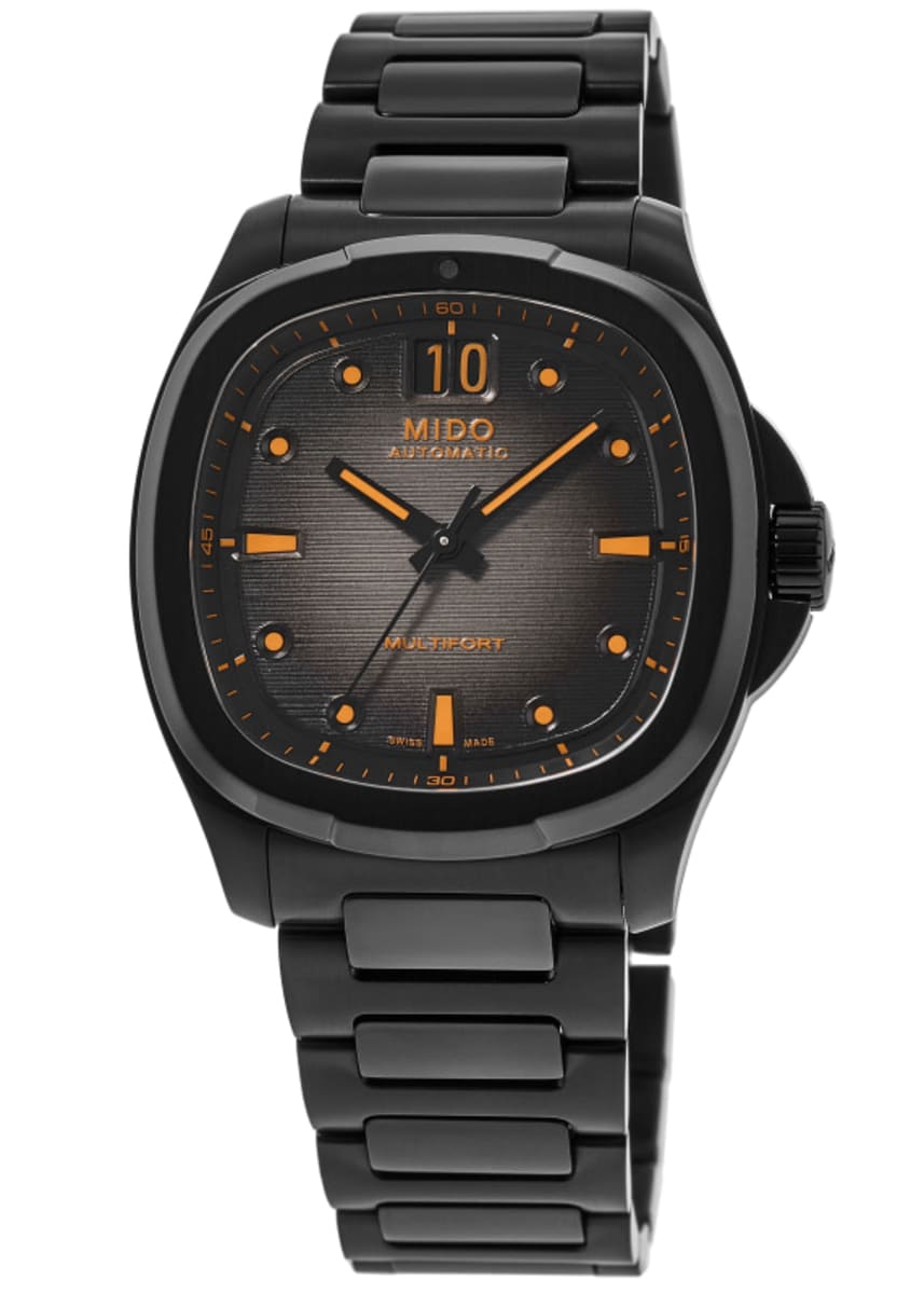 Mido Multifort TV Big Date Grey Dial Black PVD Bracelet