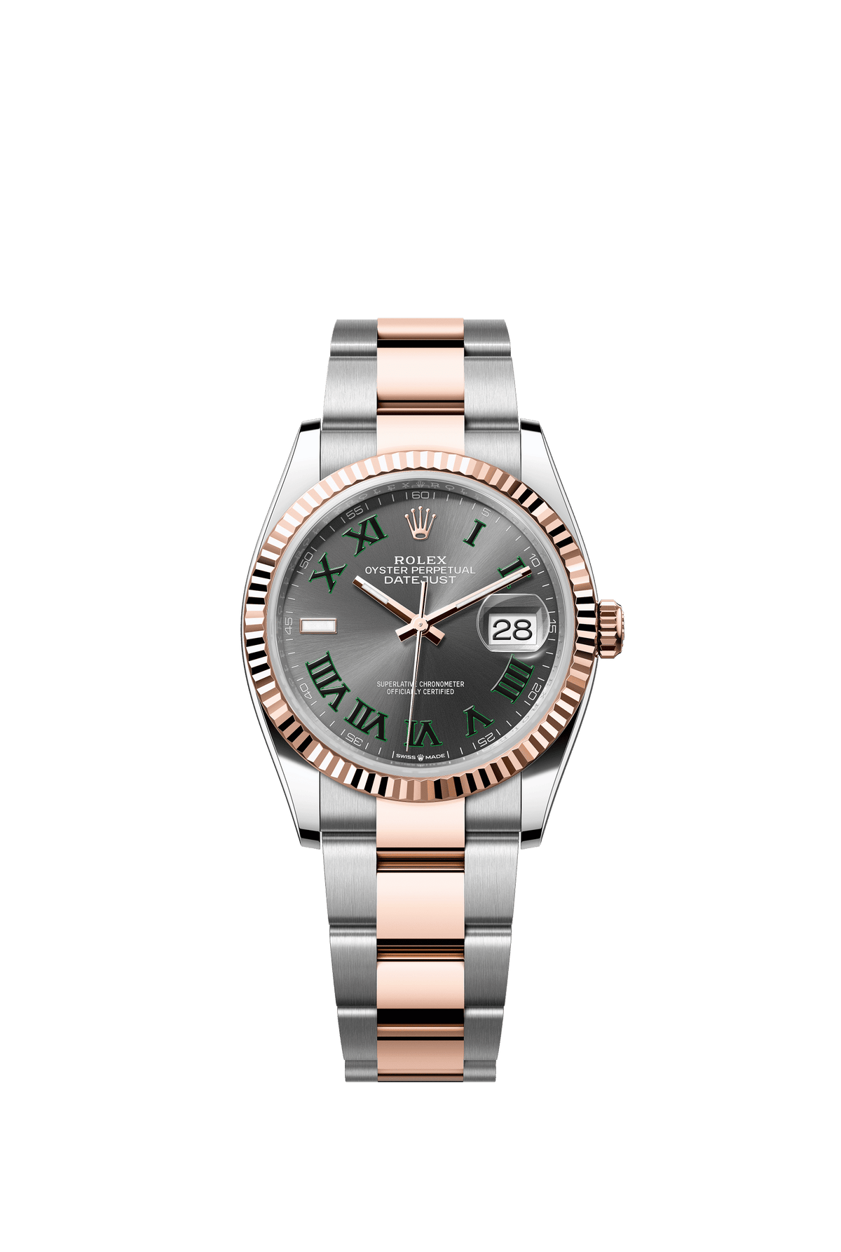 Rolex Datejust 36 Slate Dial Everose/Steel Oyster Bracelet 126231