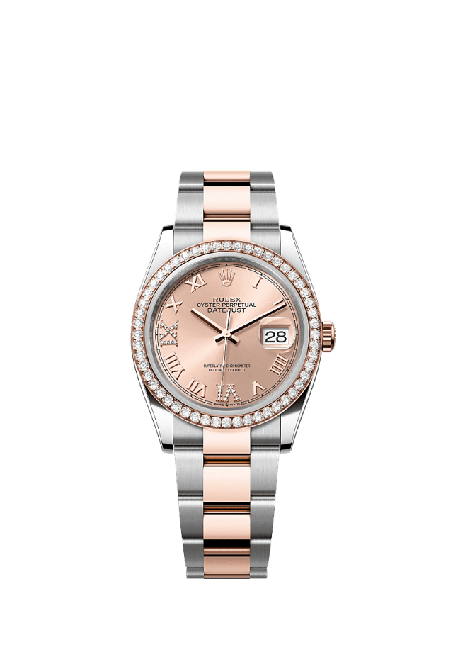 Rolex Datejust 36 Rose Dial Everose/Steel Oyster Bracelet 126281RBR