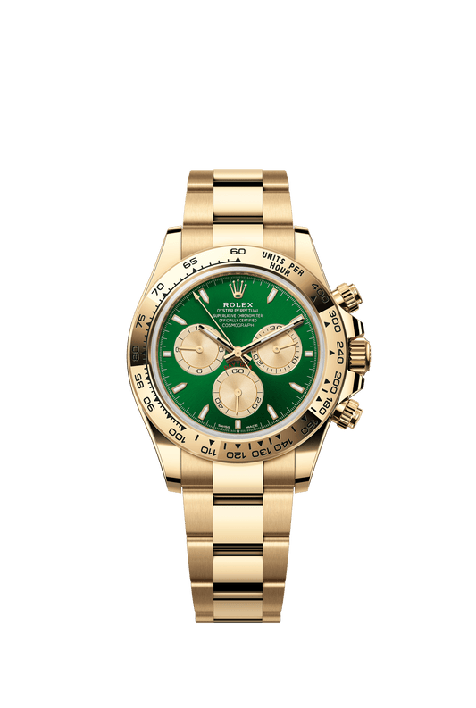 Rolex Cosmograph Daytona 40mm Green Dial Yellow Gold 126508