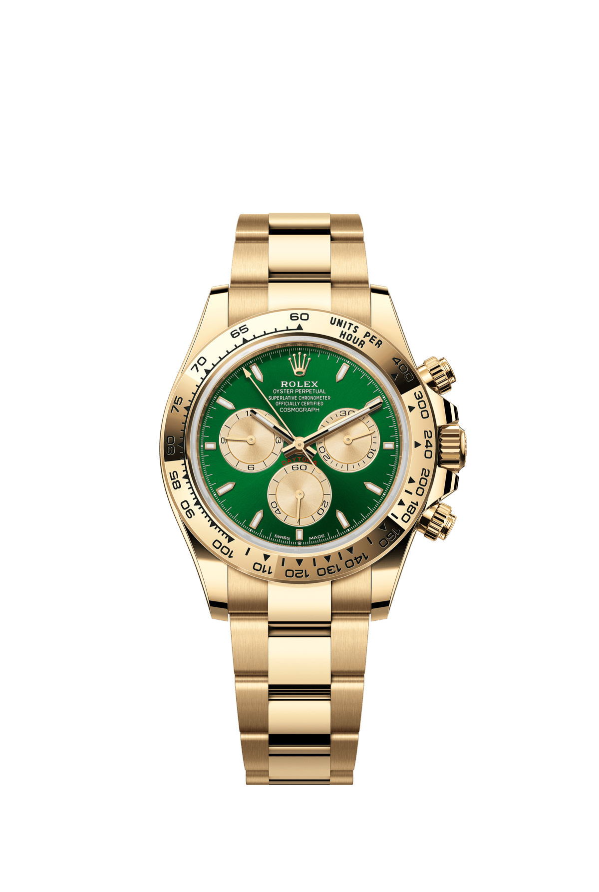 Rolex Cosmograph Daytona 40mm Green Dial Yellow Gold 126508