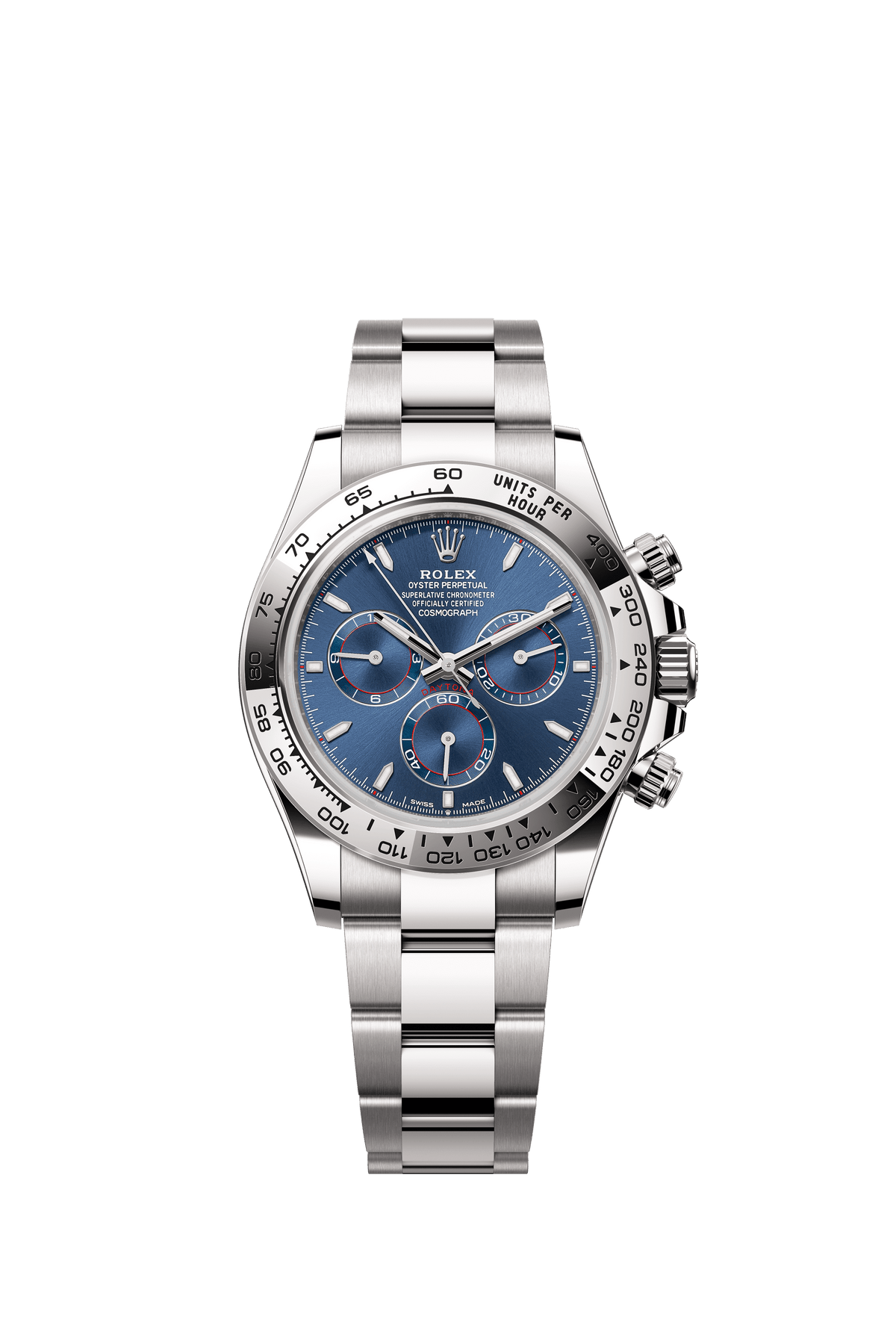 Rolex Cosmograph Daytona 40mm Blue Dial White Gold 126509