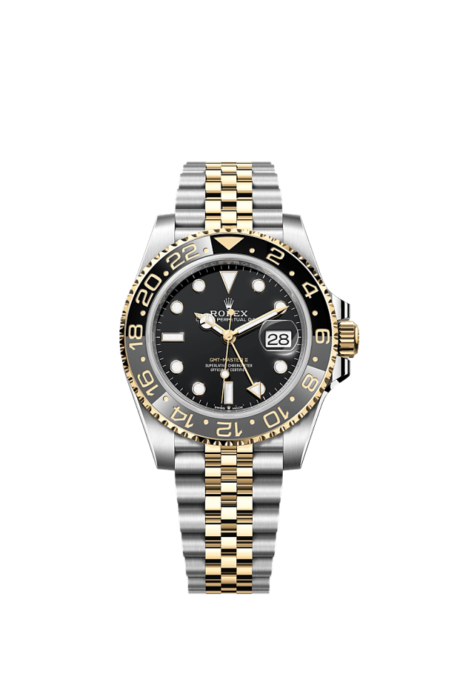 Rolex GMT-Master II 40mm Black Dial YG/Steel Oyster Bracelet 126713GRNR