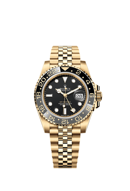 Rolex GMT-Master II 40mm Black Dial Yellow Gold 126718GRNR