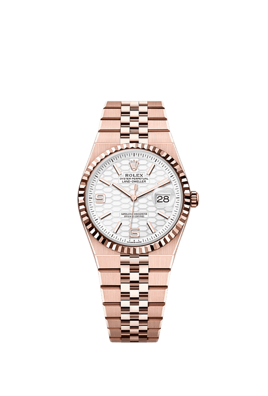 Rolex Datejust 36mm Rose Dial Everose/Steel Oyster Bracelet 127235