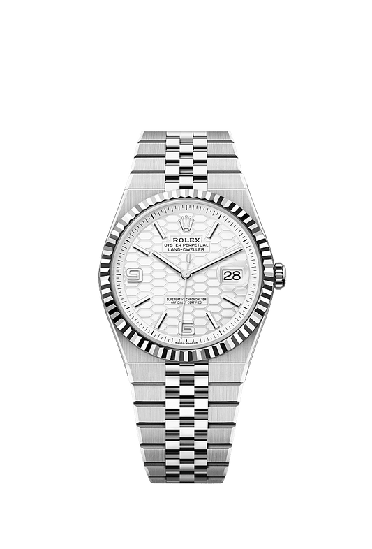 Rolex Datejust 40mm White Dial WG/Steel Oyster Bracelet 127334