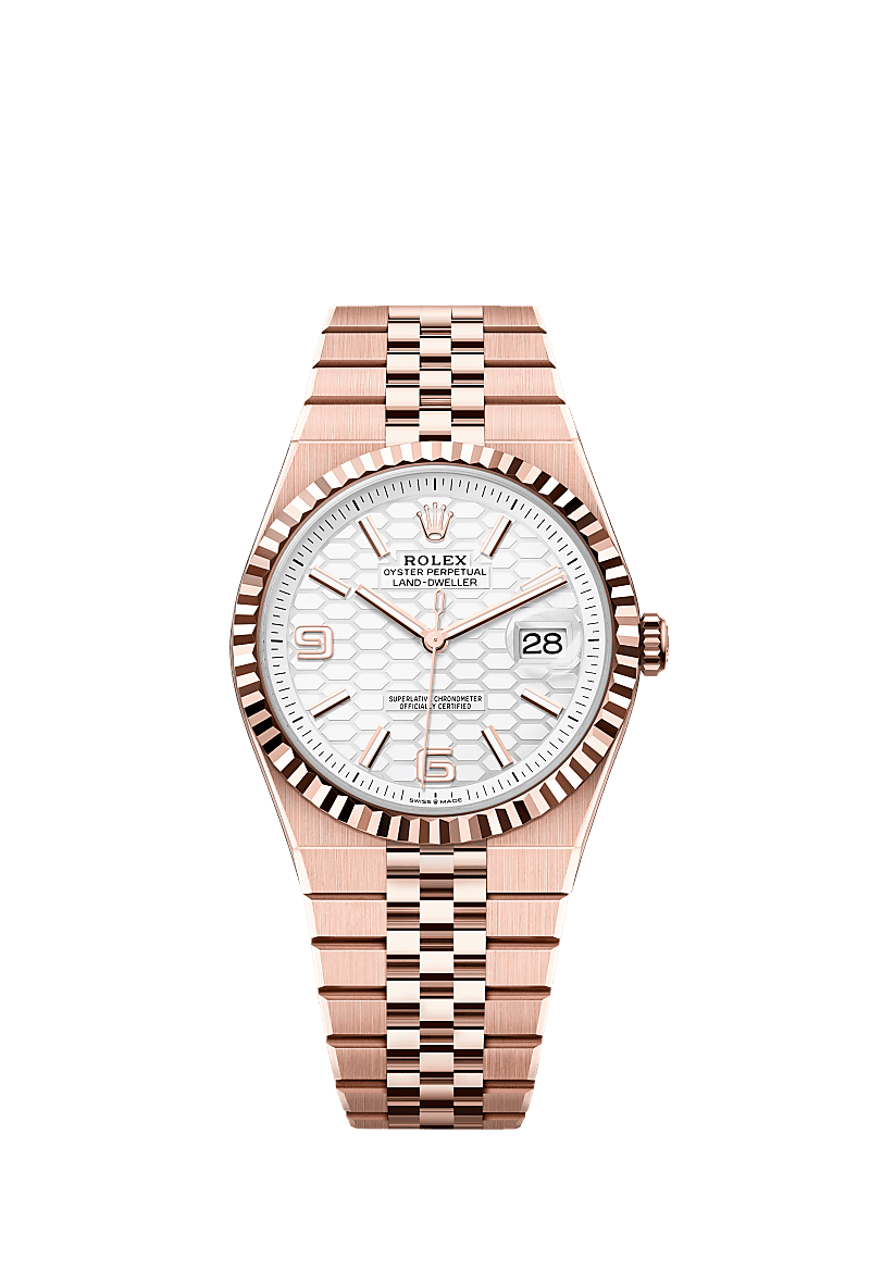 Rolex Datejust 40mm White Dial Everose Gold 127335