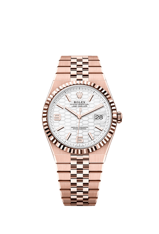 Rolex Datejust 40mm White Dial Everose Gold 127335