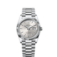 Rolex Day-Date 36mm Silver Dial Platinum 128236