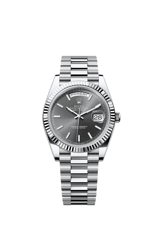 Rolex Day-Date 40mm Slate Dial Platinum 228236