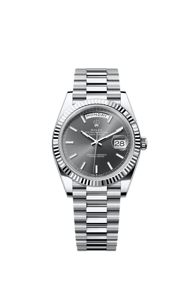 Rolex Day-Date 40mm Slate Dial Platinum 228236