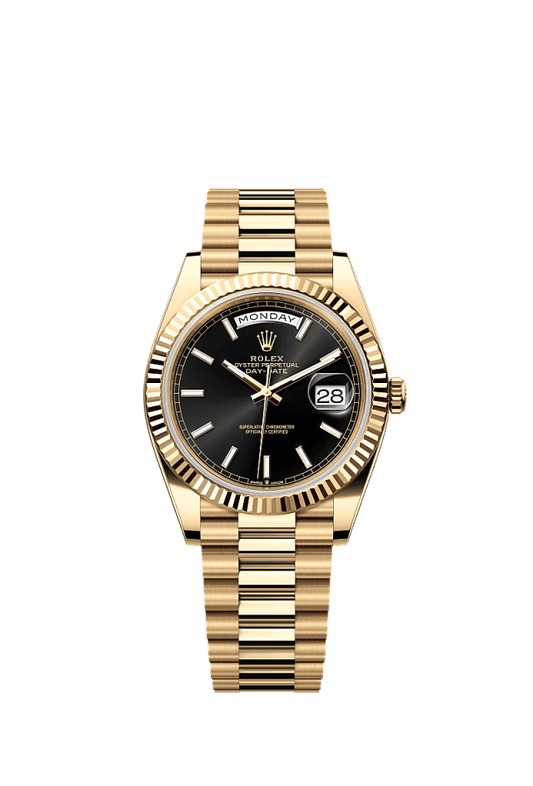 Rolex Day-Date 40mm Black Dial Yellow Gold 228238