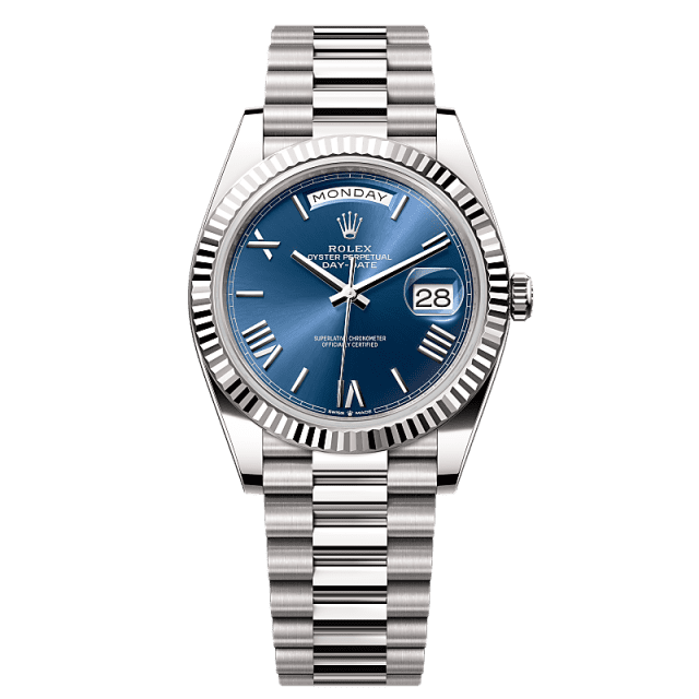 Rolex Day-Date 40mm Blue Dial White Gold 228239