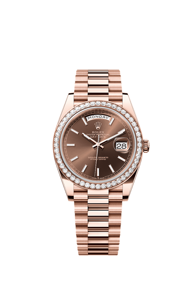Rolex Day-Date 40mm Rose Dial Everose Gold 228345RBR