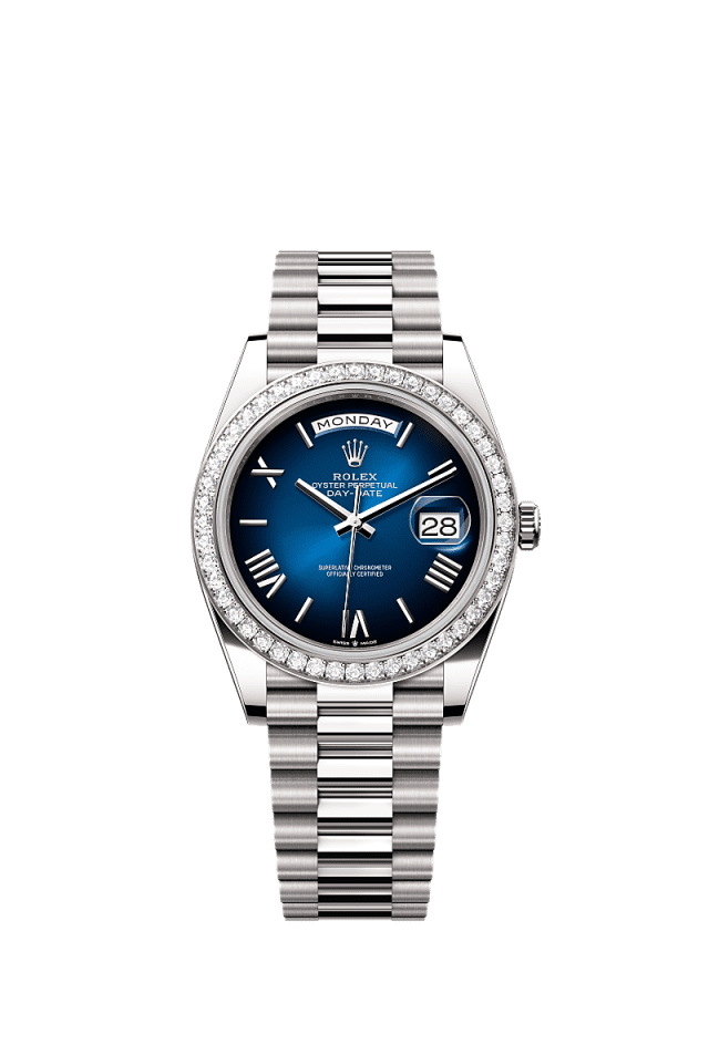 Rolex Day-Date 40mm Blue Dial White Gold 228349RBR