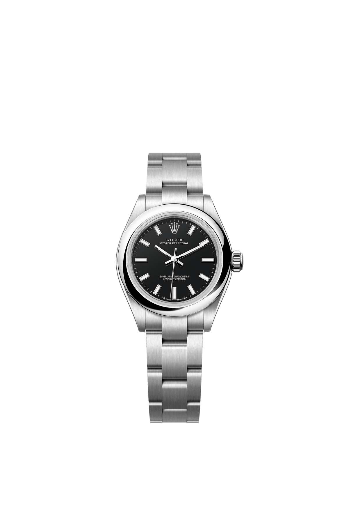 Rolex Oyster Perpetual 28mm Black Dial Stainless Steel Oyster Bracelet 276200