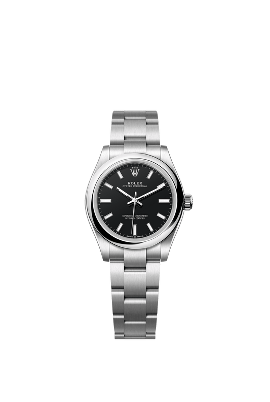 Rolex Oyster Perpetual 31mm Black Dial Stainless Steel Oyster Bracelet 277200