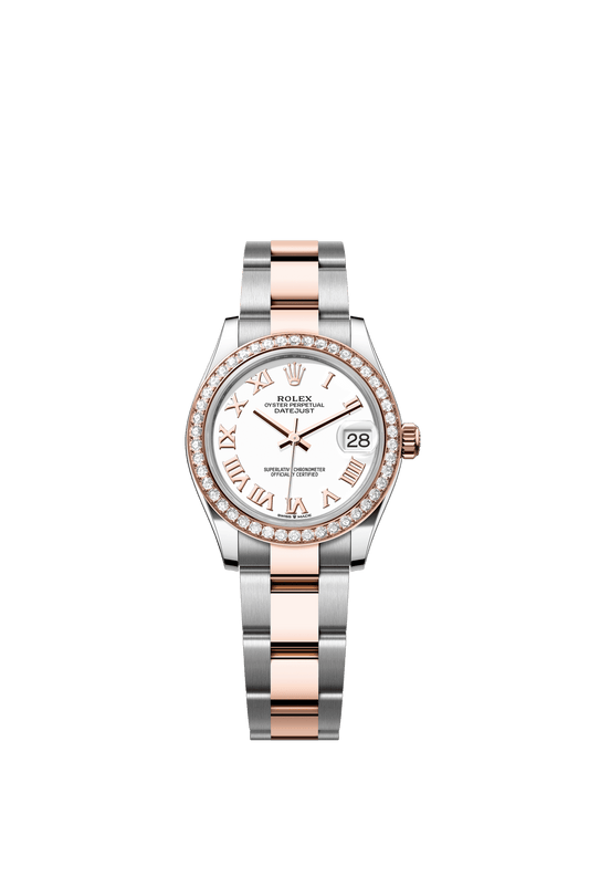 Rolex Datejust 31 White Dial Everose/Steel Oyster Bracelet 278381RBR