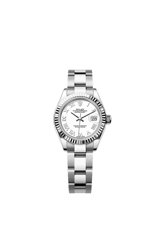 Rolex Datejust 28mm White Dial WG/Steel Oyster Bracelet 279174