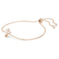 Magic bracelet Angel, White, Rose gold-tone plated