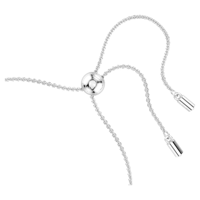 Magic bracelet Snowflake, Blue, Rhodium plated