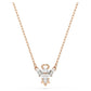 Magic necklace Angel, White, Rose gold-tone plated