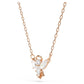 Magic necklace Angel, White, Rose gold-tone plated