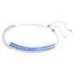 Matrix choker Mixed cuts, Blue, Rhodium plated