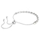 Matrix Tennis bracelet Crystal pearl, Round cuts, White, Rose gold-tone plated
