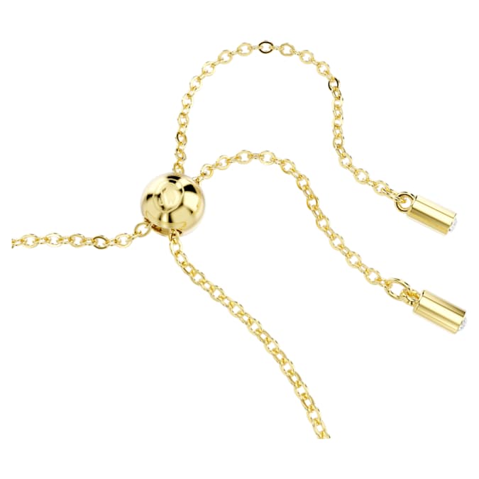 Matrix Tennis bracelet Mixed cuts, Caramel, Gold-tone plated