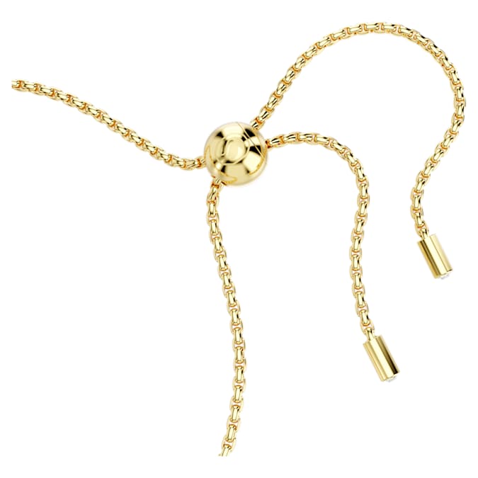 Matrix Tennis bracelet Pear cut, Pink, Gold-tone plated