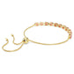 Matrix Tennis bracelet Pear cut, Pink, Gold-tone plated