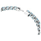 Matrix Tennis bracelet Round cut, Blue, Rhodium plated