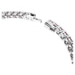 Matrix Tennis bracelet Round cut, Pink, Rhodium plated