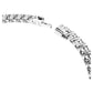 Matrix Tennis bracelet Round cut, White, Rhodium plated