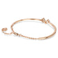 Mesmera bangle Mixed cuts, White, Rose gold-tone plated