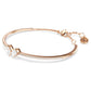 Mesmera bangle Mixed cuts, White, Rose gold-tone plated
