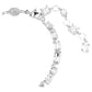 Mesmera bracelet Mixed cuts, White, Rhodium plated