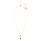 Mesmera pendant Mixed cuts, Green, Gold-tone plated