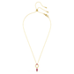 Mesmera pendant Mixed cuts, Red, Gold-tone plated